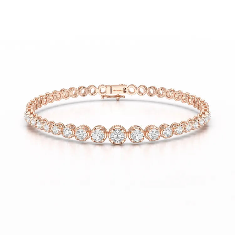 2.94 CT Round Cut Lab Diamond Tennis Bracelet