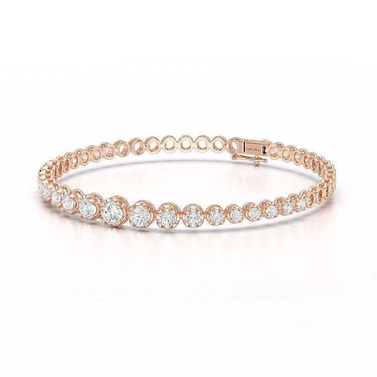 2.94 CT Round Cut Lab Diamond Tennis Bracelet