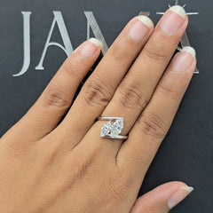 1.63 CT Marquise Diamond Bypass Two Stone Ring (Ready for Delivery)