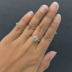 1.59 CT Round Diamond Six Prong Solitaire Ring (Ready for Delivery)