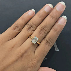 2.52 CT Emerald Diamond Solitaire Ring (Ready for Delivery)