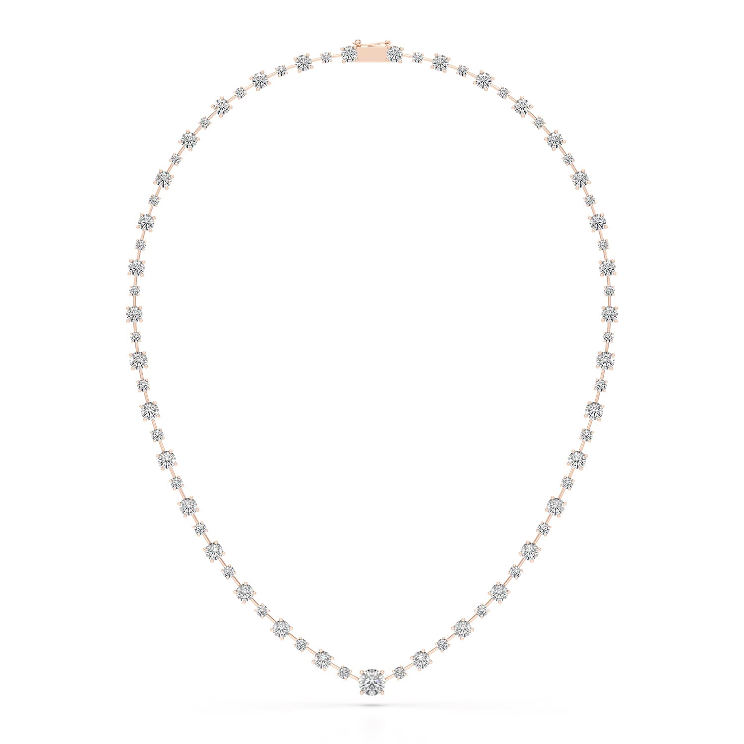 23.28 CT Lab Diamond Round Necklace