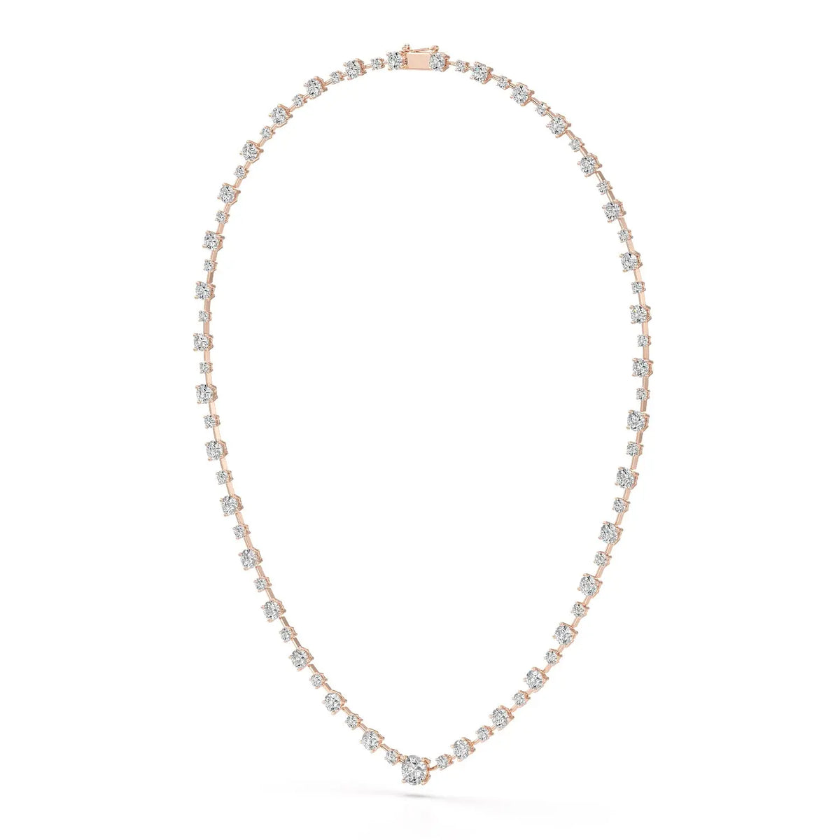 23.28 CT Lab Diamond Round Necklace Jama Jewels
