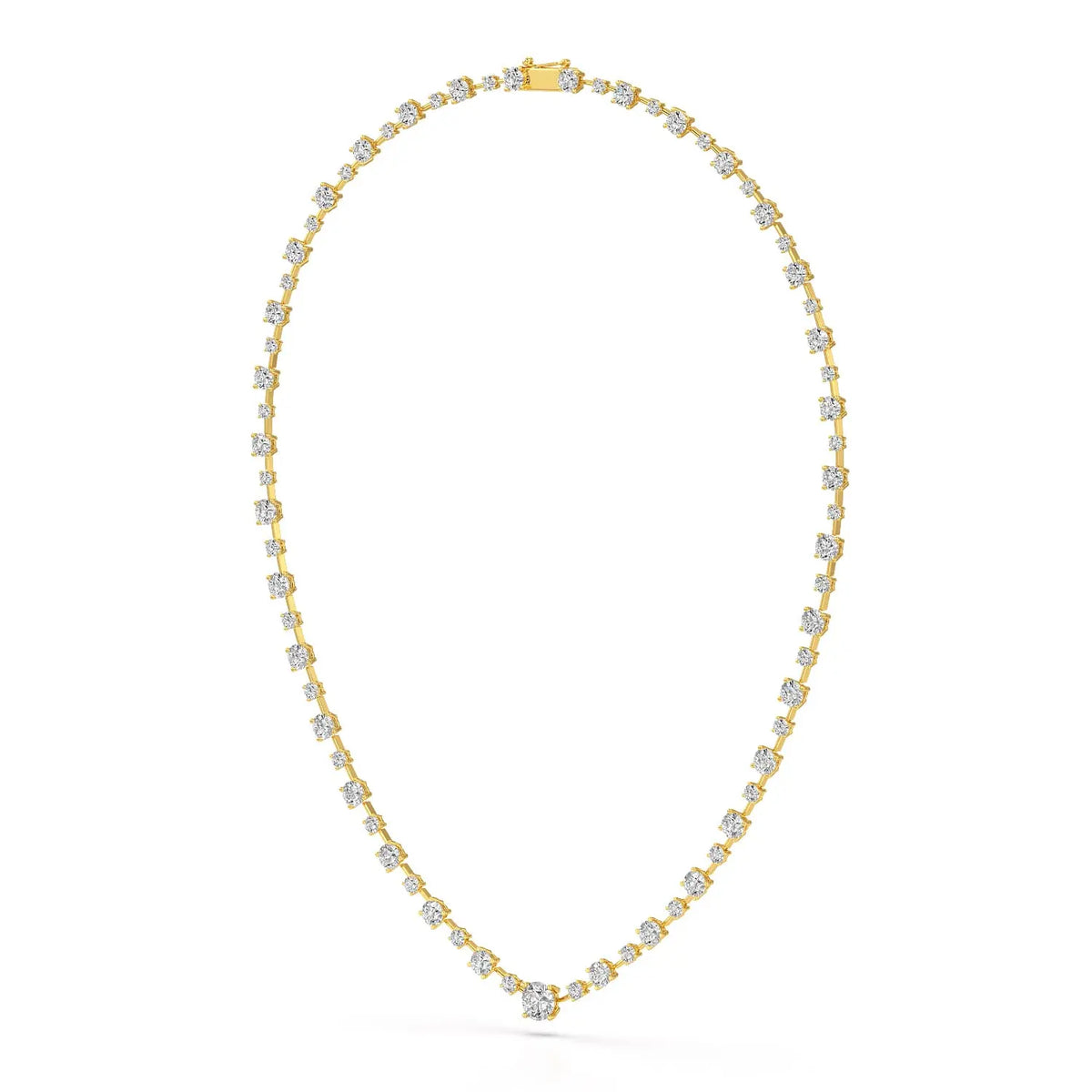 23.28 CT Lab Diamond Round Necklace Jama Jewels