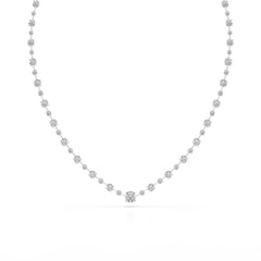 23.28 CT Lab Diamond Round Necklace