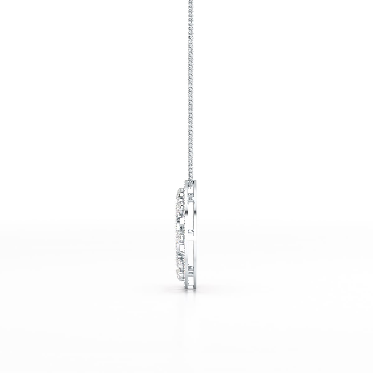 3.25 CT Round Cut Lab Diamond Pendant