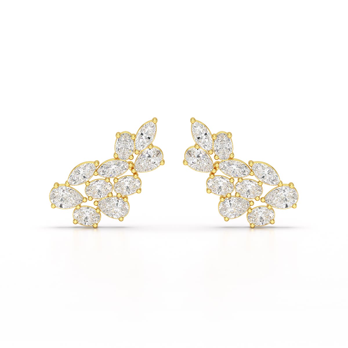 3.4 CT Multi Shape Lab Diamond Stud Earrings