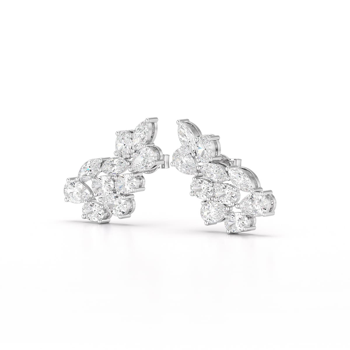 3.4 CT Multi Shape Lab Diamond Stud Earrings