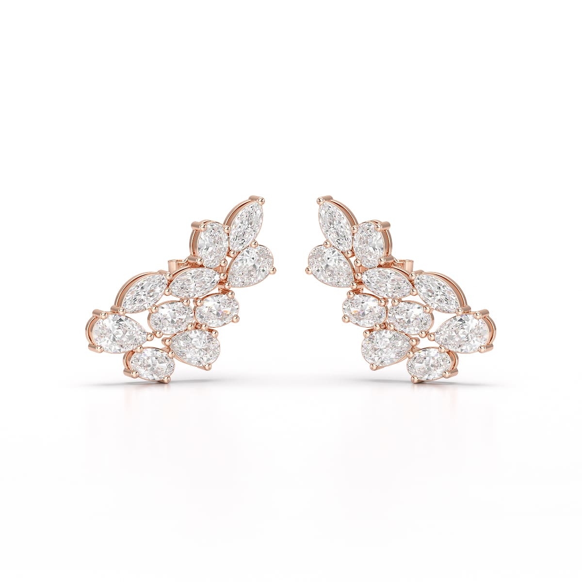 3.4 CT Multi Shape Lab Diamond Stud Earrings