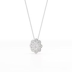 3.67 CT Lab Diamond Multi Shape Pendant