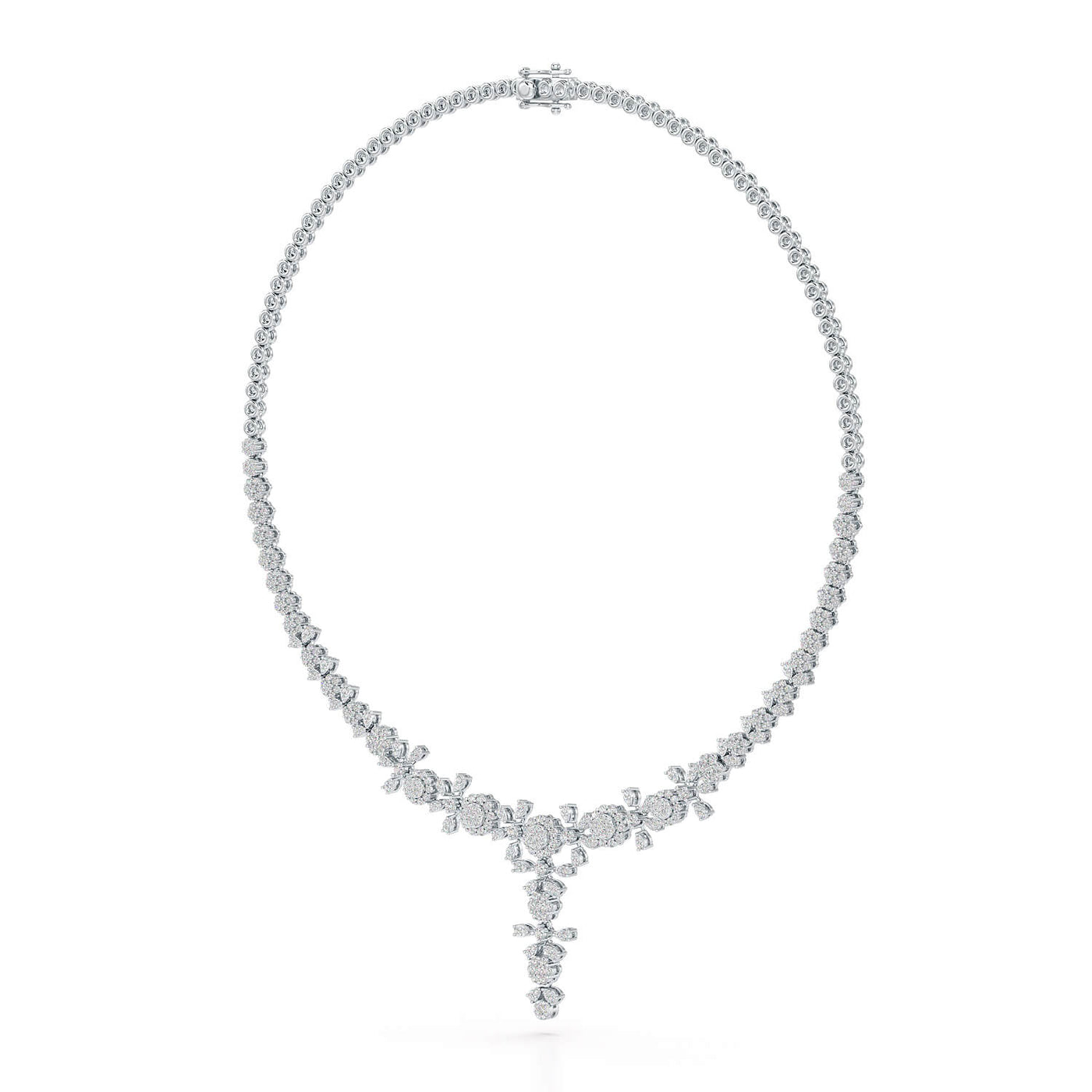 3.96 CT Lab Grown Diamond Drop Necklace