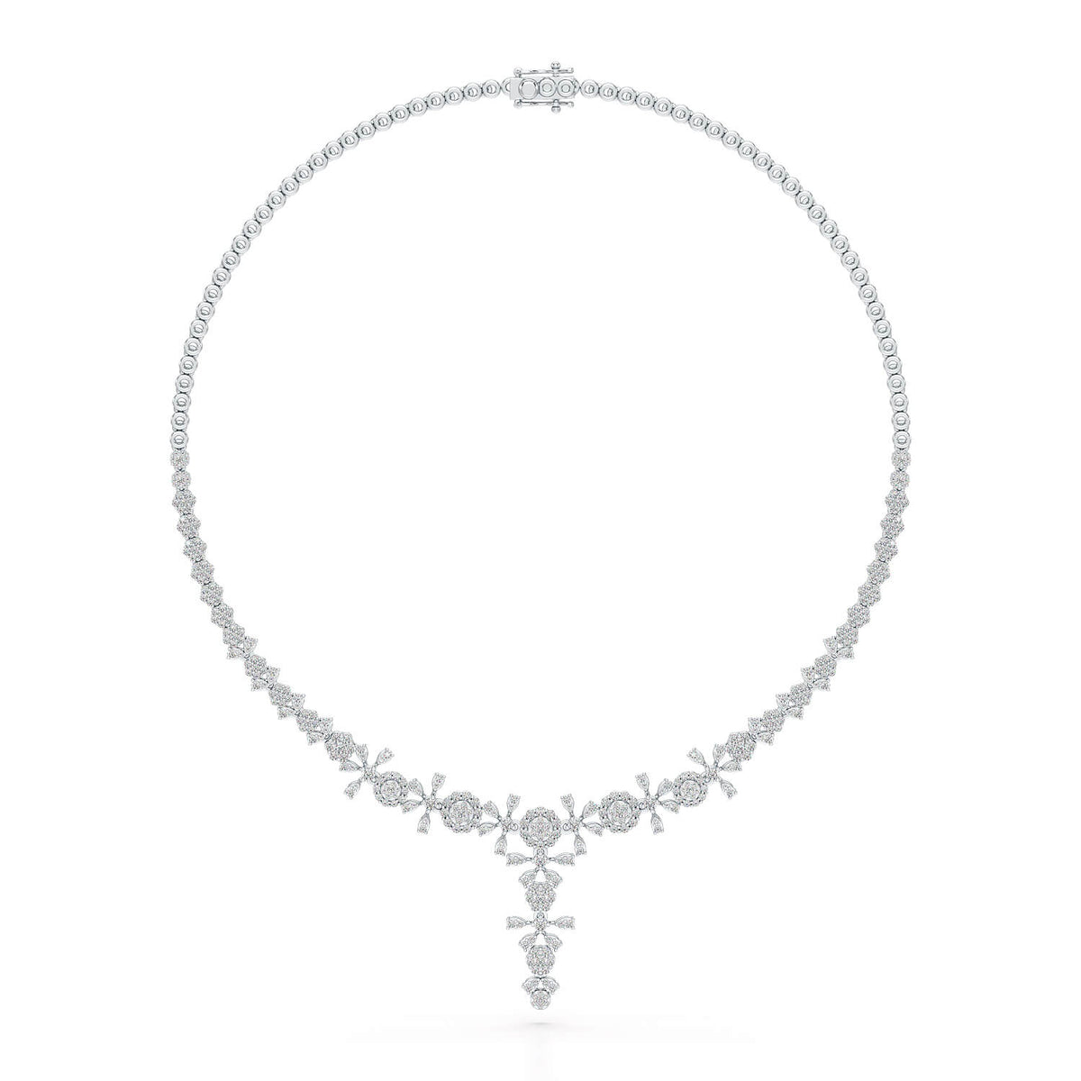 3.96 CT Lab Grown Diamond Drop Necklace