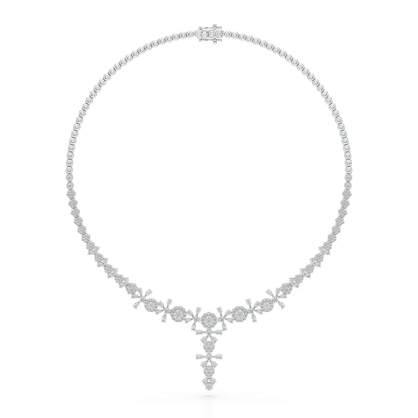 3.96 CT Lab Grown Diamond Drop Necklace