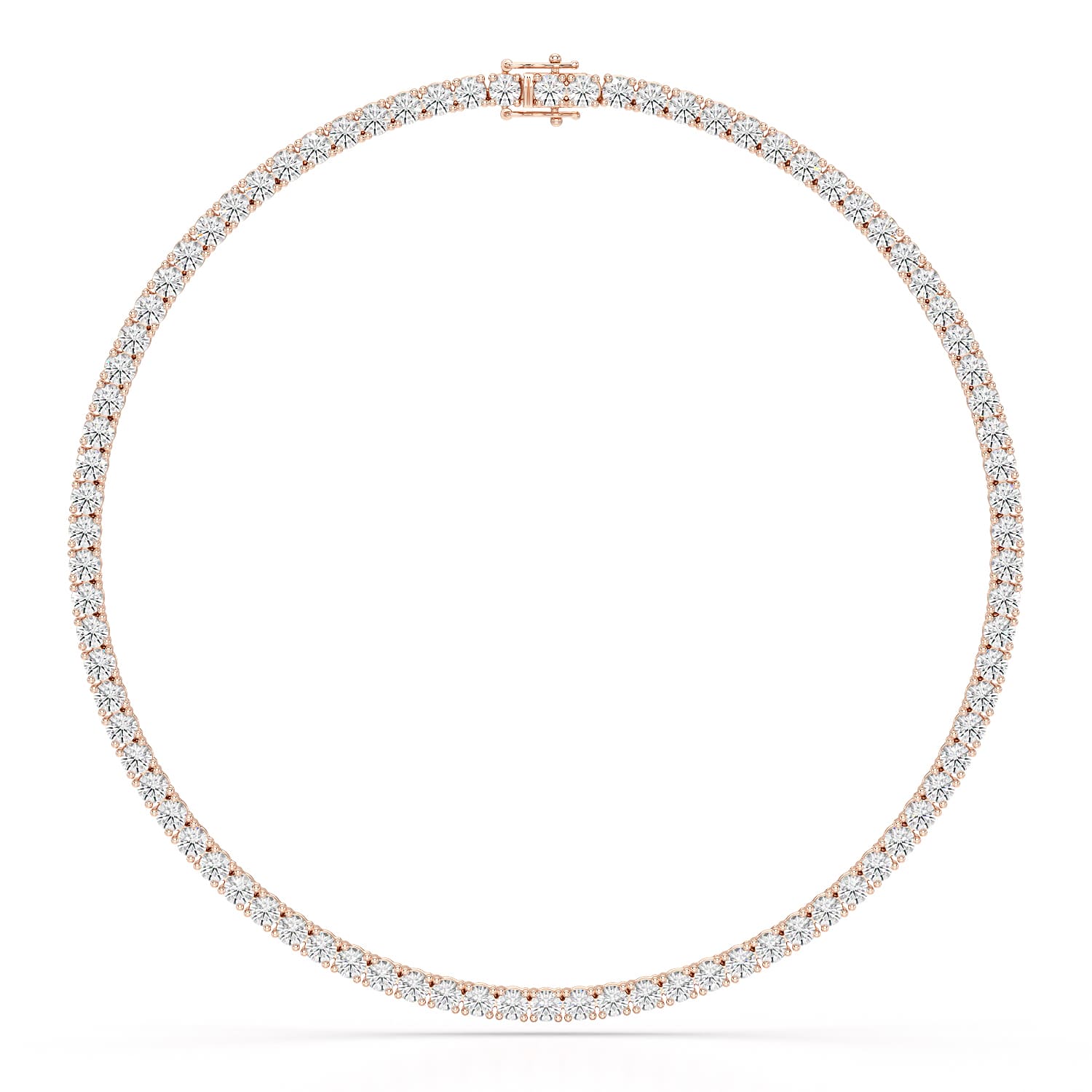 30.32 CT Lab Diamond Riviere Necklace - Jama Jewels 