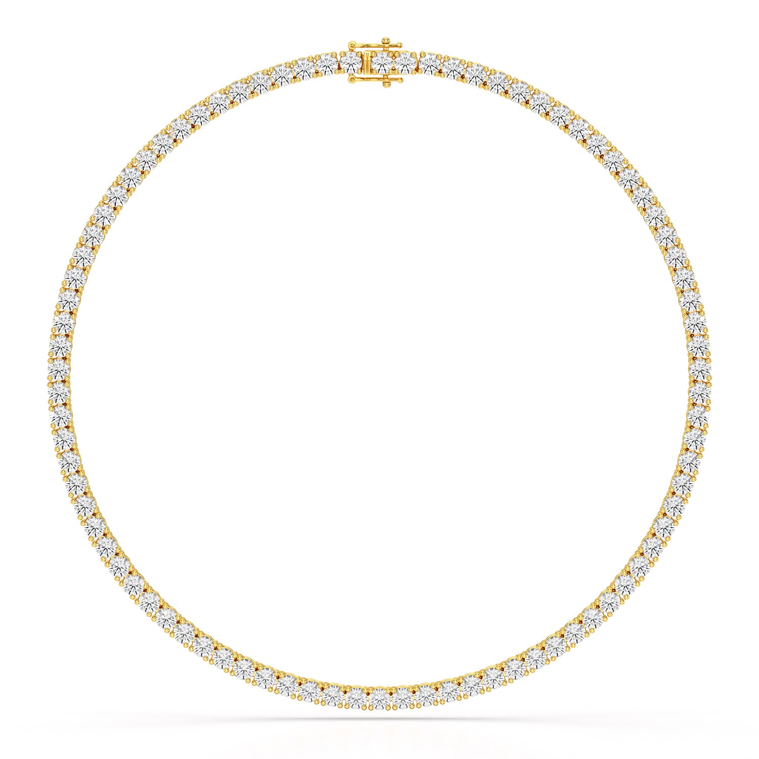 30.32 CT Lab Diamond Riviere Necklace - Jama Jewels 