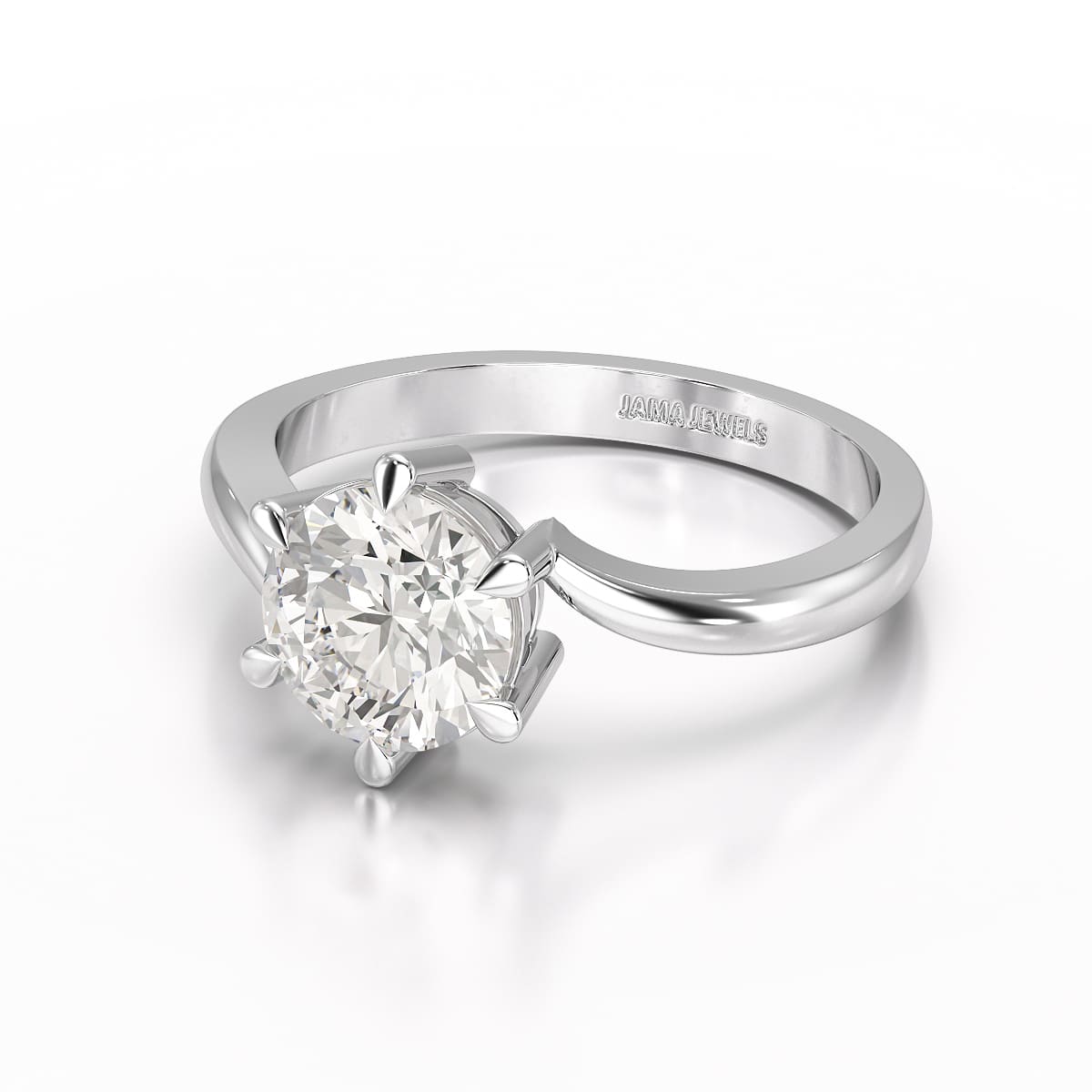 3 CT Lab Diamond Classic Solitaire Ring