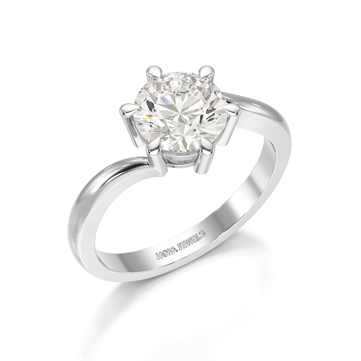 3 CT Lab Diamond Classic Solitaire Ring