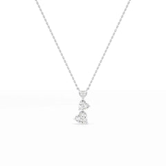 4.3 CT Heart Cut Lab Diamond Pendant