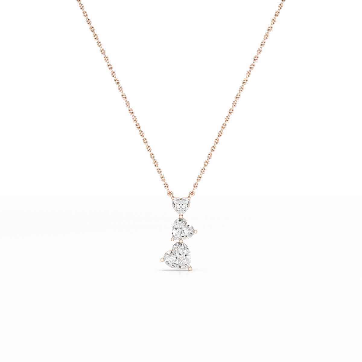 4.3 CT Heart Cut Lab Diamond Pendant