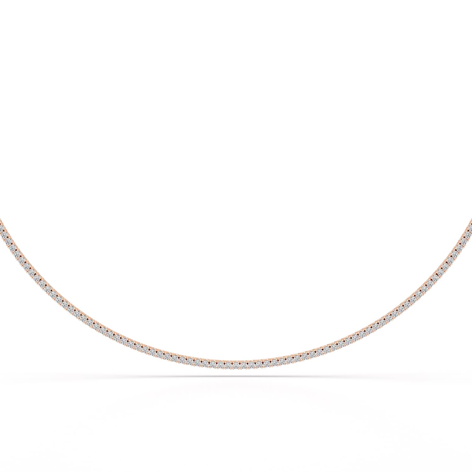 4.61 Carat Diamond Line Necklace