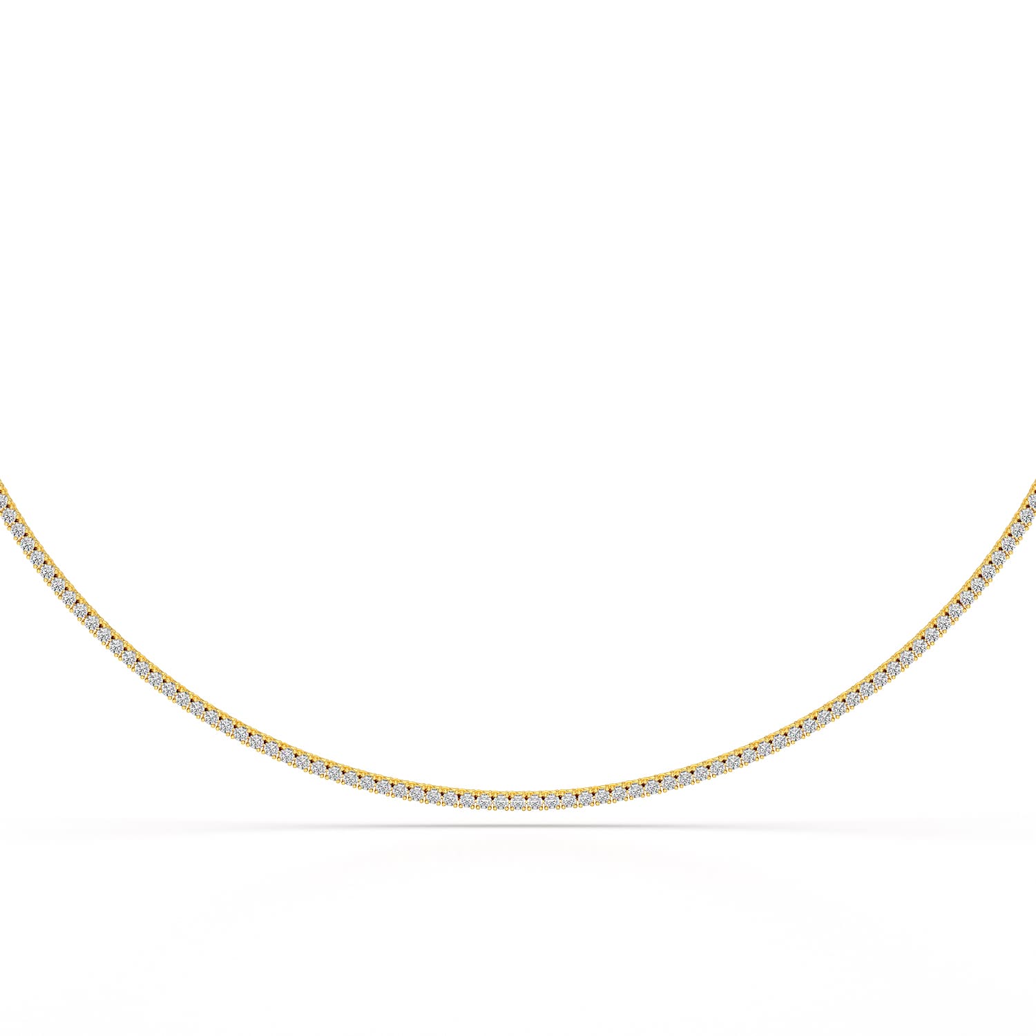 4.61 Carat Diamond Line Necklace