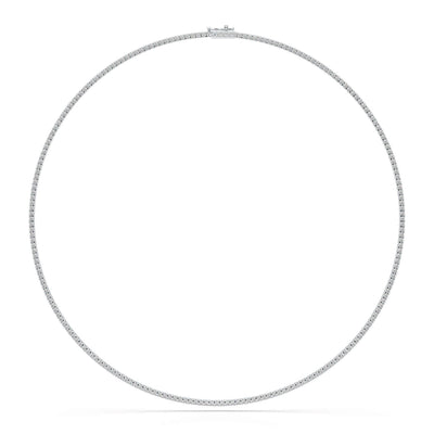 4.61 Carat Diamond Line Necklace