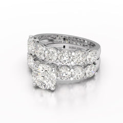 4.64 CT Lab Diamond Round Cut Ring