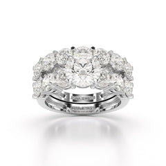 4.64 CT Lab Diamond Round Cut Ring