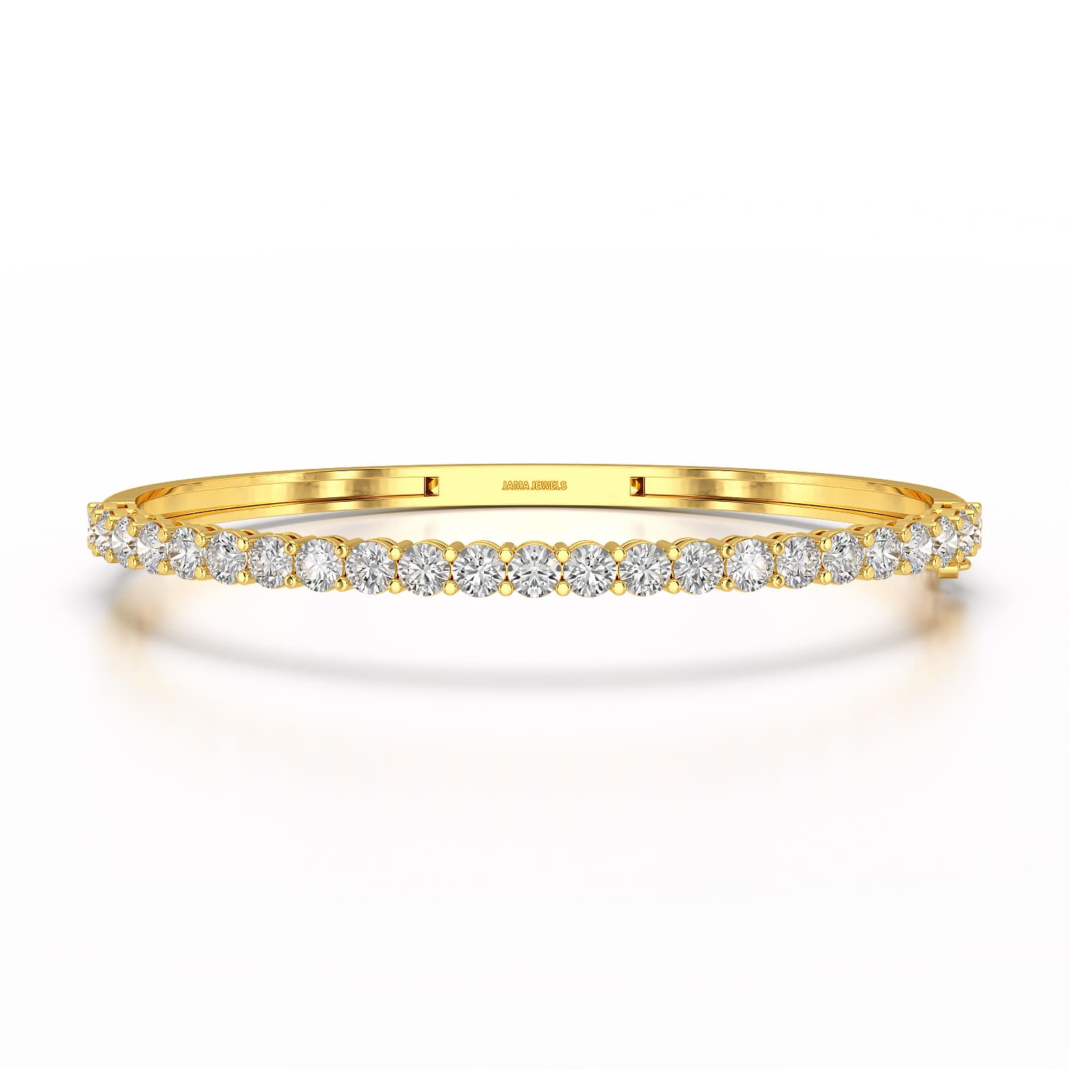 4.6 CT Lab Diamond Round Cut Bangle