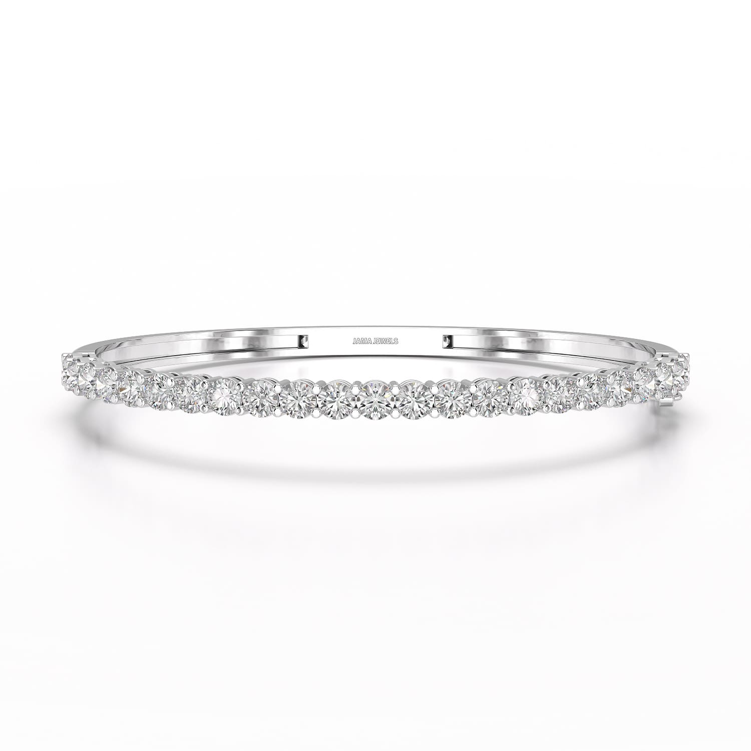 4.6 CT Lab Diamond Round Cut Bangle