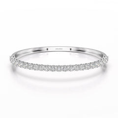 4.6 CT Lab Diamond Round Cut Bangle