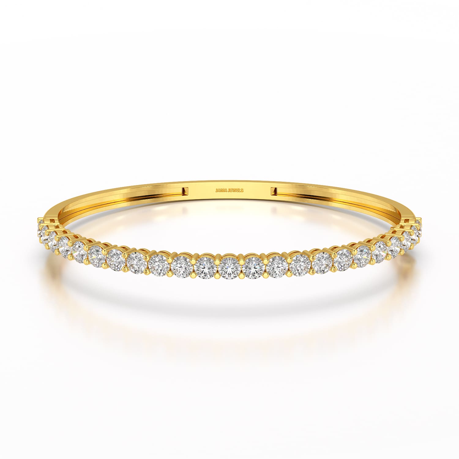 4.6 CT Lab Diamond Round Cut Bangle