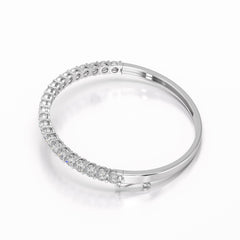 4.6 CT Lab Diamond Round Cut Bangle