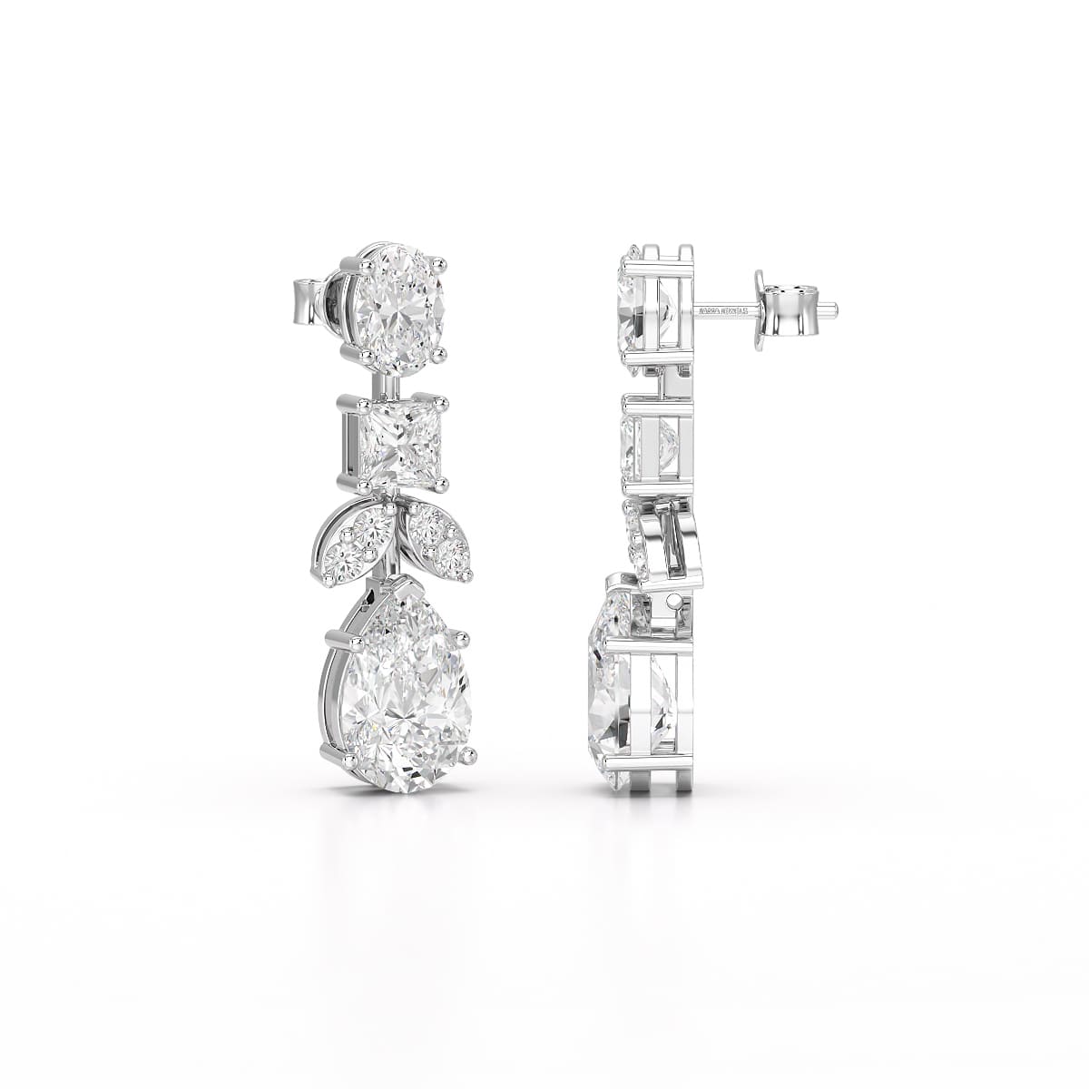 4.88 CT Lab Diamond Drop Earrings