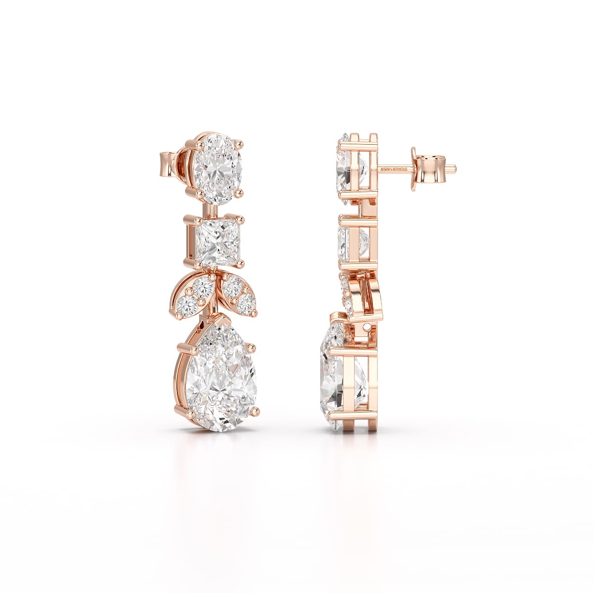 4.88 CT Lab Diamond Drop Earrings