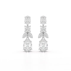 4.88 CT Lab Diamond Drop Earrings