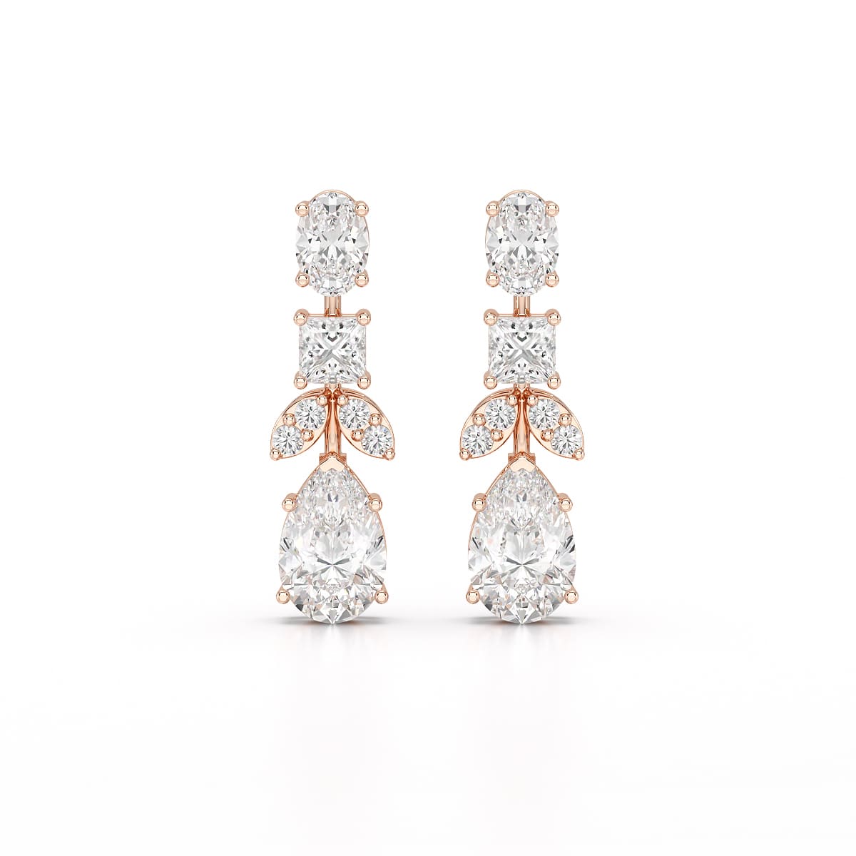 4.88 CT Lab Diamond Drop Earrings