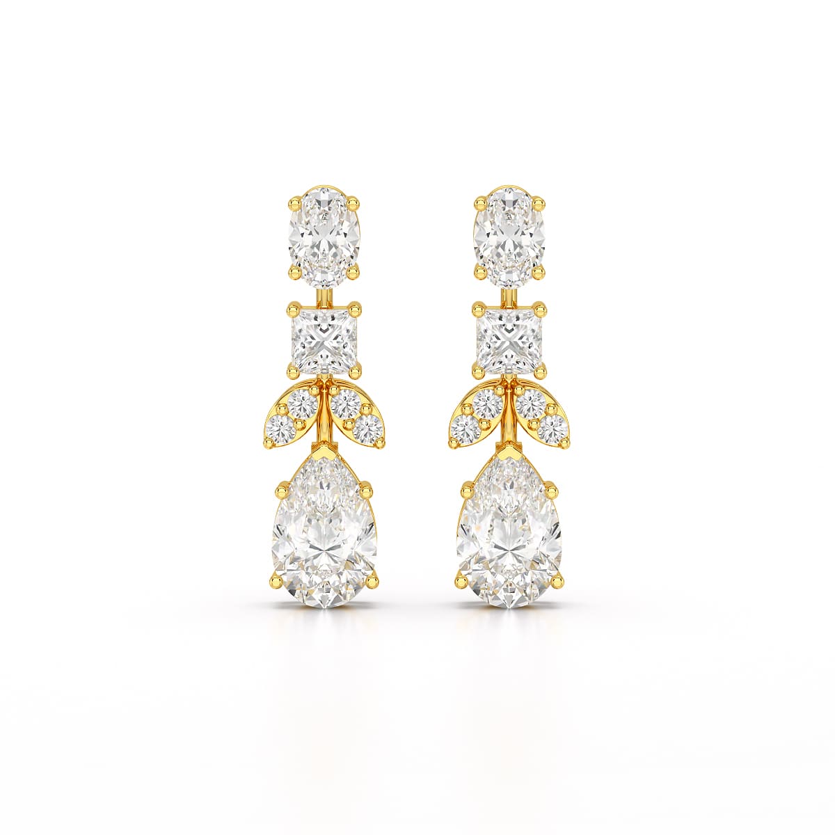 4.88 CT Lab Diamond Drop Earrings