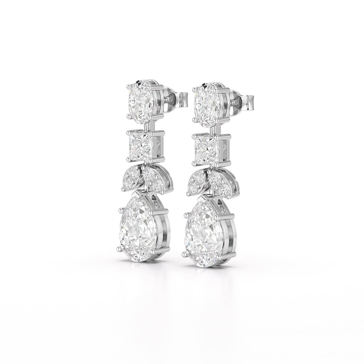 4.88 CT Lab Diamond Drop Earrings