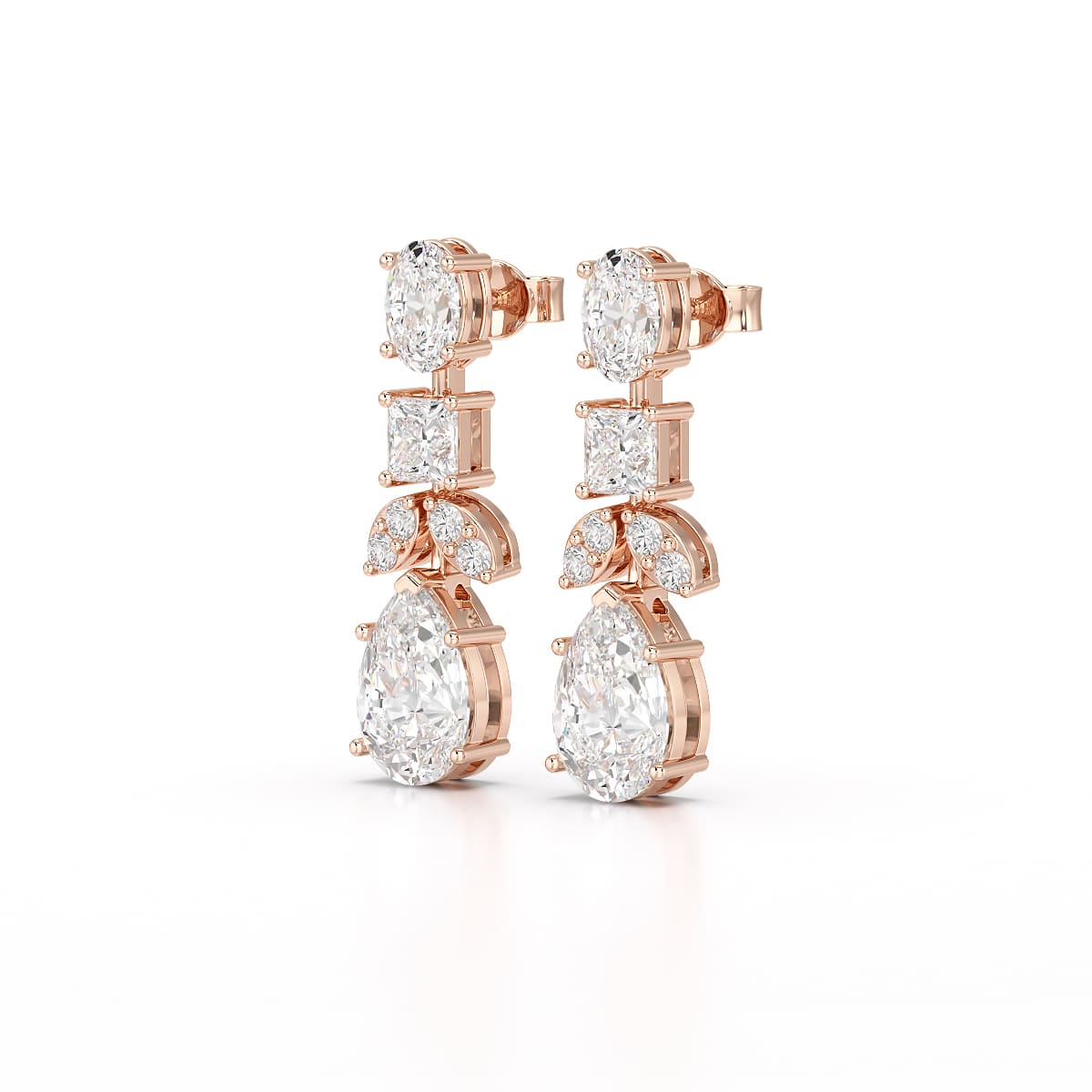 4.88 CT Lab Diamond Drop Earrings