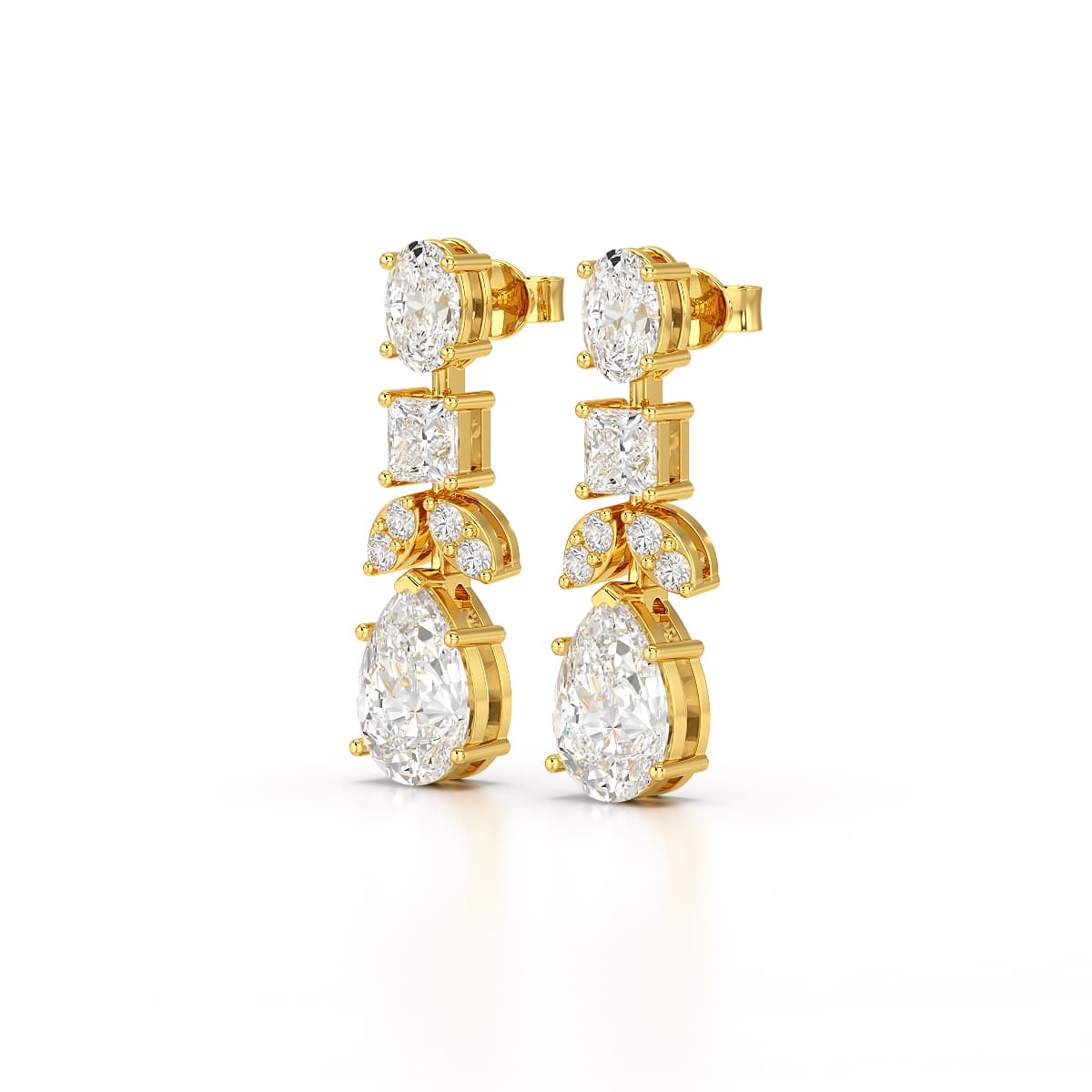 4.88 CT Lab Diamond Drop Earrings