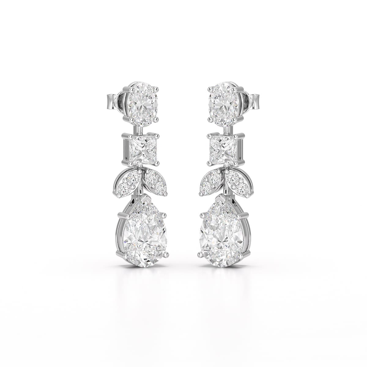 4.88 CT Lab Diamond Drop Earrings