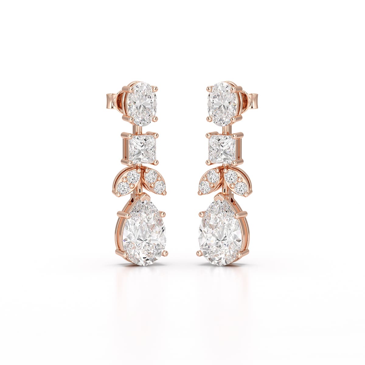 4.88 CT Lab Diamond Drop Earrings