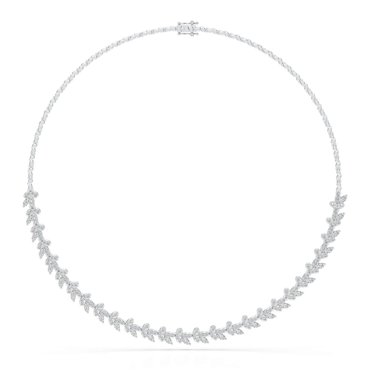 5.14 CT Marquise Shape Lab Grown Diamond Necklace