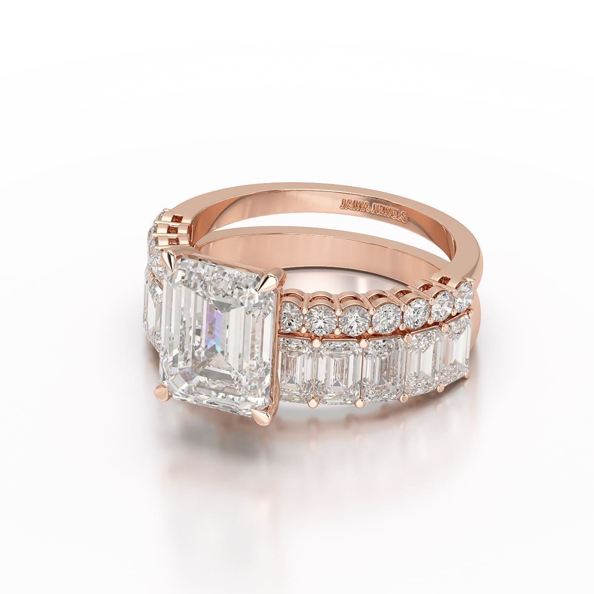 6.24 CT Classic Emerald Cut Lab Diamond Ring