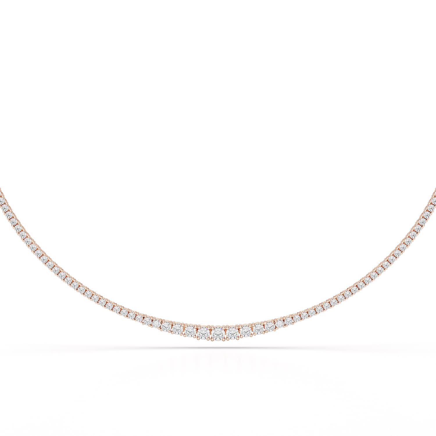 6.35 CT Riviere Necklace - Jama Jewels 