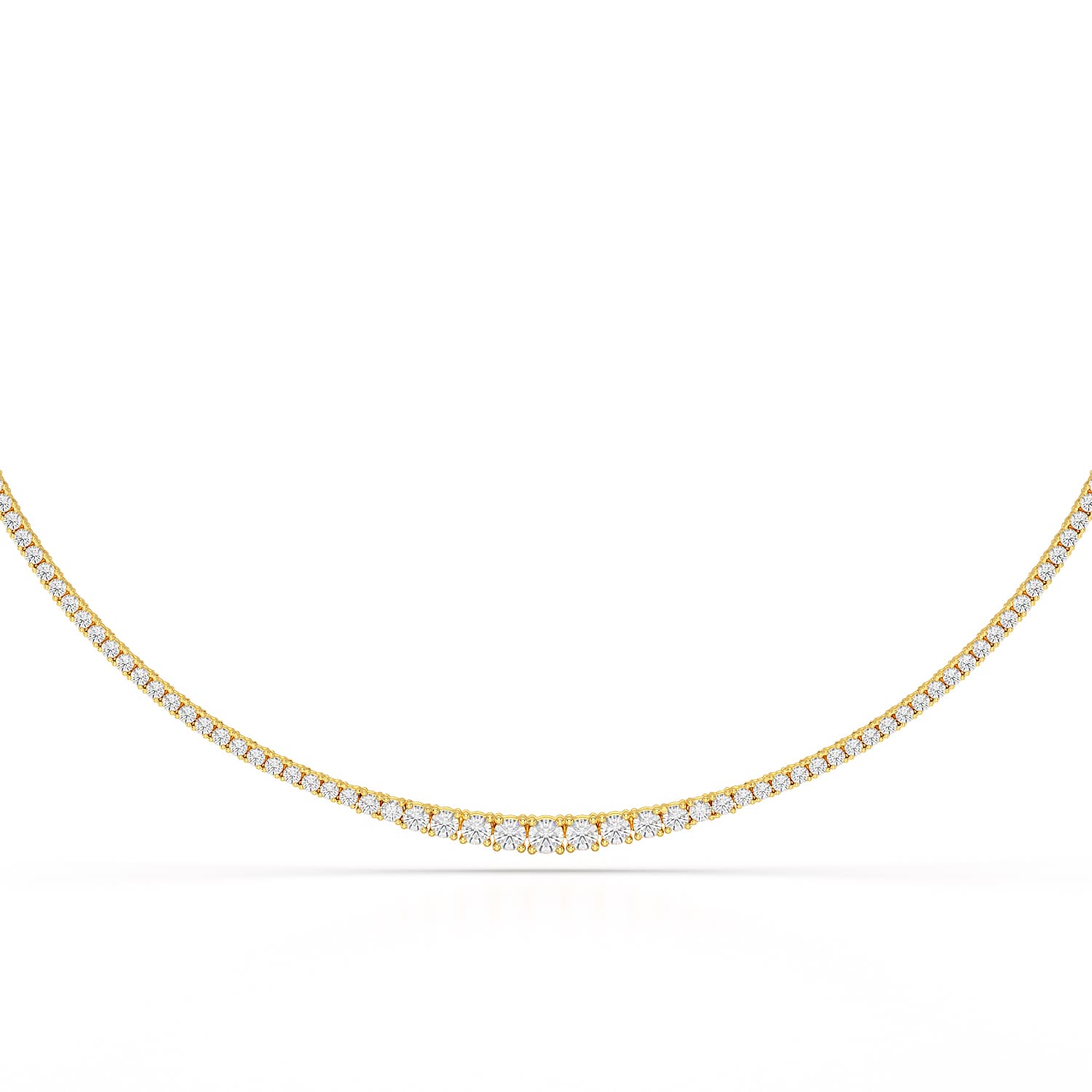 6.35 CT Riviere Necklace - Jama Jewels 