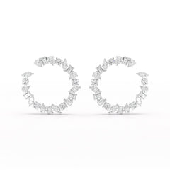 6.36 CT Multi Shape Lab Diamond Stud Earring