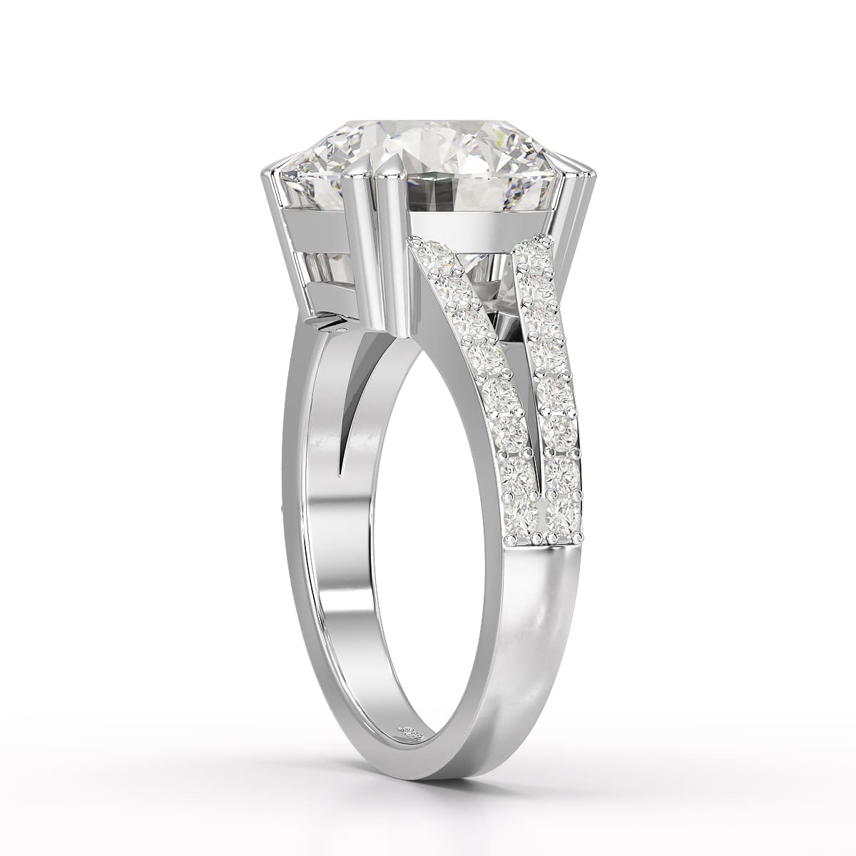 6.49 CT Solitaire Lab Diamond Ring