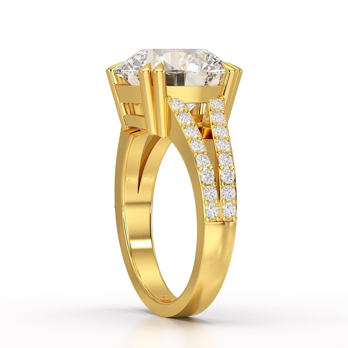 6.49 CT Solitaire Lab Diamond Ring